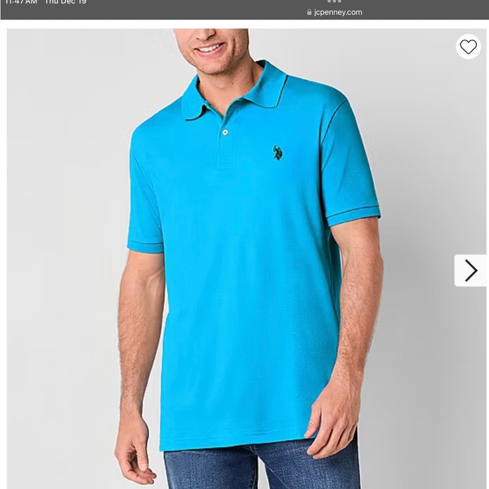 U.S. Polo Assn. short sleeve Interlock Mens Classic Fit 
Polo Shirt size XXL